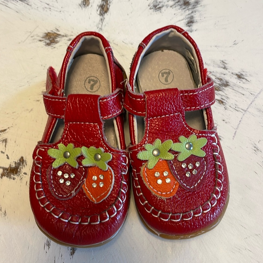 Red Strawberry Kids Shoes